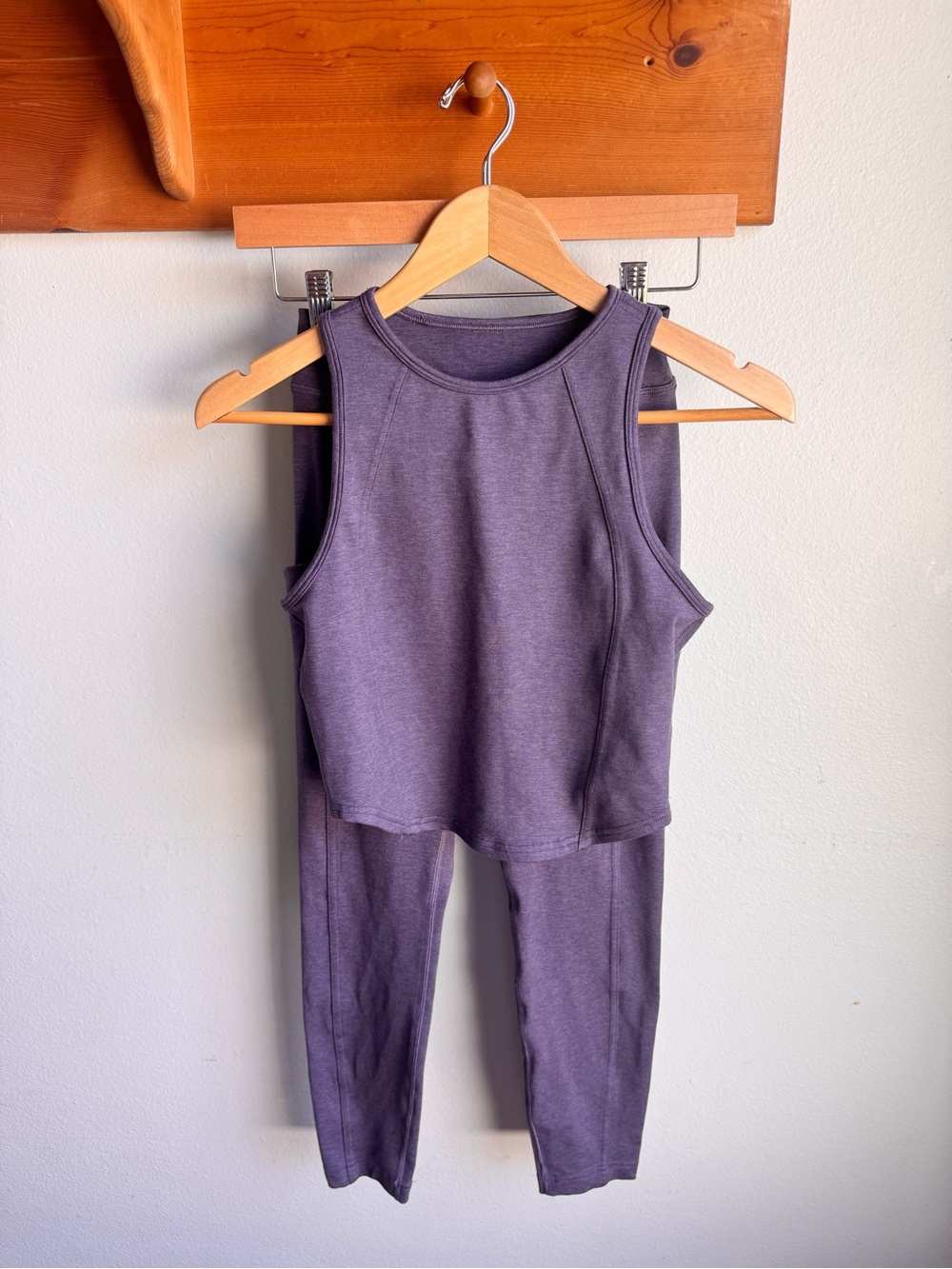 lululemon athletica Purple Tank and High-Rise Leggings Set